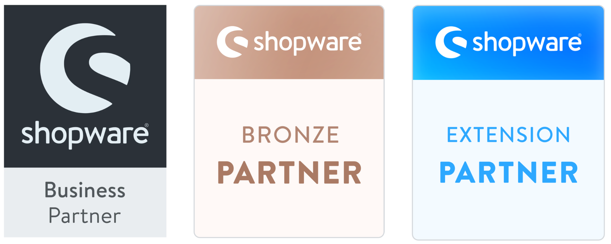 Shopware Business Partner, Bronze Partner und Extension Partner